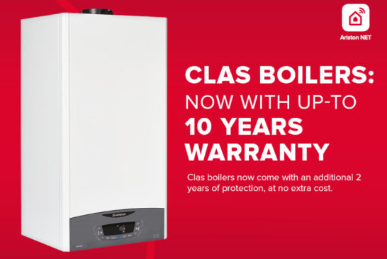 Ariston launches extended warranty promotion for Clas One boiler range 