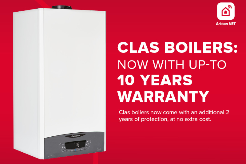 Ariston launches extended warranty promotion for Clas One boiler range 
