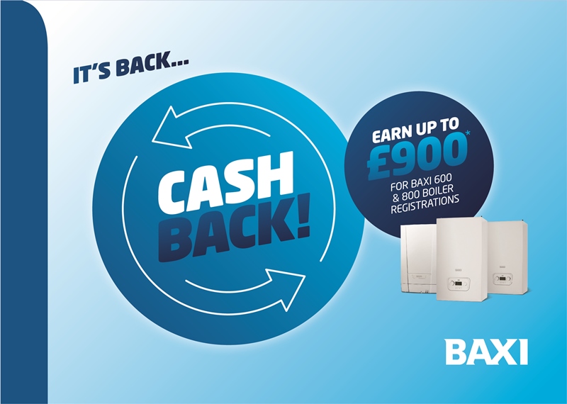 Baxi rewards installer loyalty with new cashback scheme on new boilers 