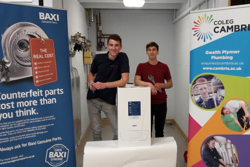 Welsh college benefits from Baxi donation