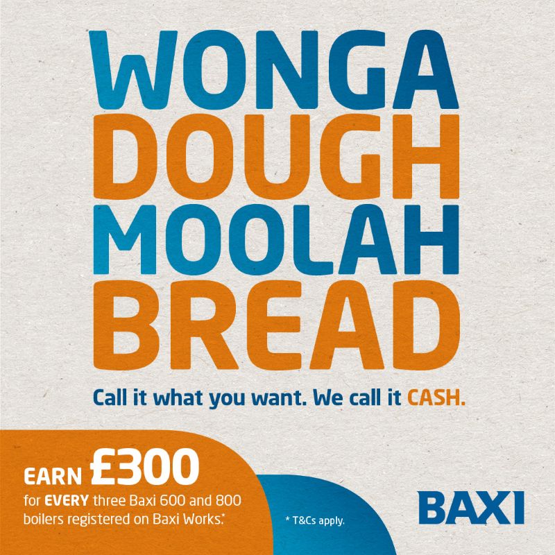 Baxi launches Uncapped Cashback for 600 and 800 Boiler registrations