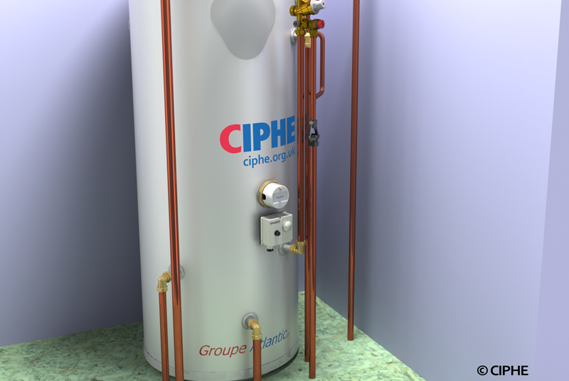 CIPHE: Unvented hot water discharge pipe termination