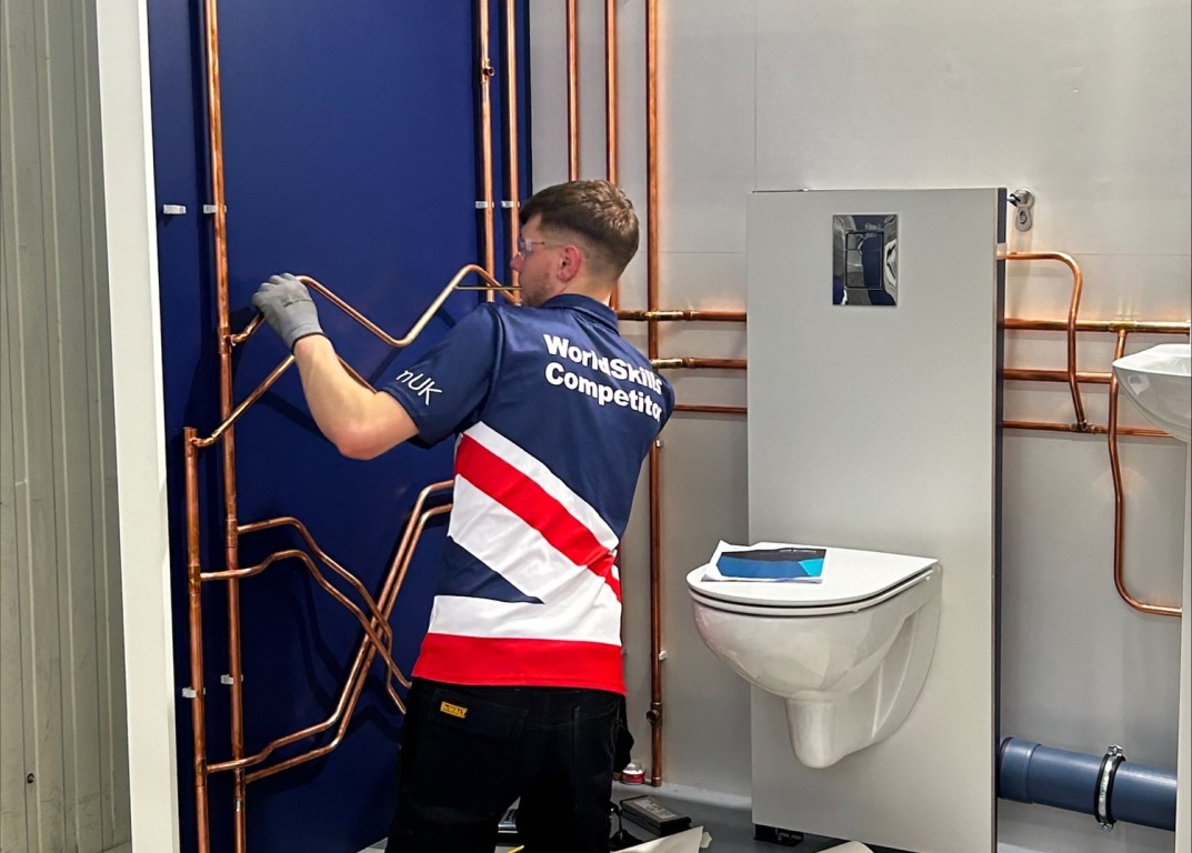 Scottish plumber takes on the best at the WorldSkills Plumbing Finals