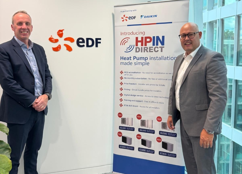 EDF Heat Pumps launches HPIN Direct