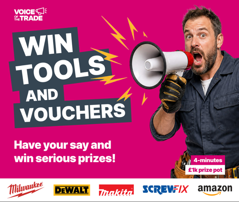 Tell us in 4 minutes which trade brands you buy to enter a £1,000 prize pot 