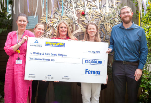 Fernox supports local care with donation to Woking & Sam Beare Hospice  