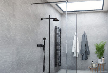 New shower and wall panel options in Freefoam Geo-panel range 