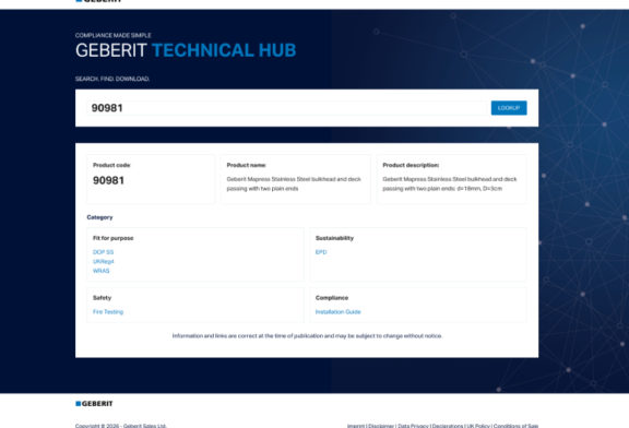 Geberit launches technical hub  
