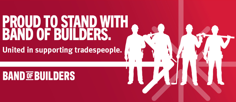 Glow-worm announces charity support for Band Of Builders  