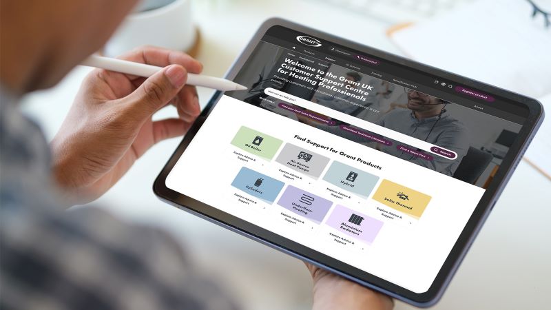 New online Customer Support Centre launched by Grant UK 