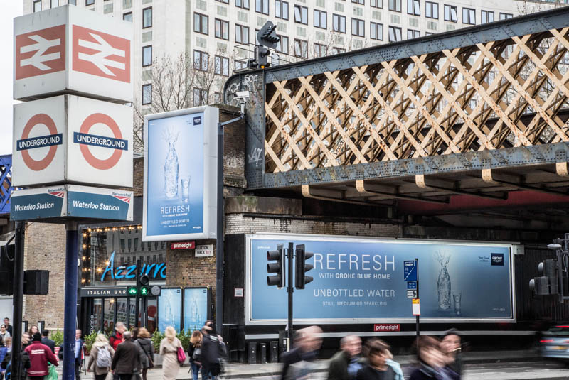 Grohe takes over Waterloo with new billboard campaign
