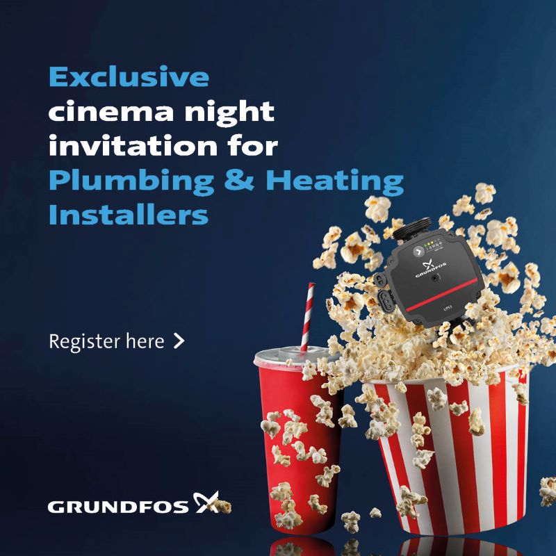 An exclusive cinema event for Plumbing & Heating Installers – courtesy of Grundfos 