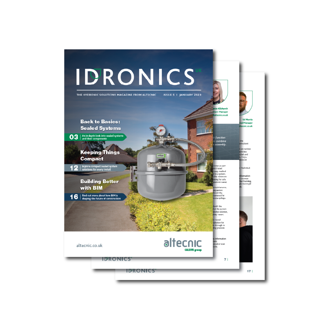 Altecnic releases ‘sealed systems’ issue of technical magazine, Idronics UK 