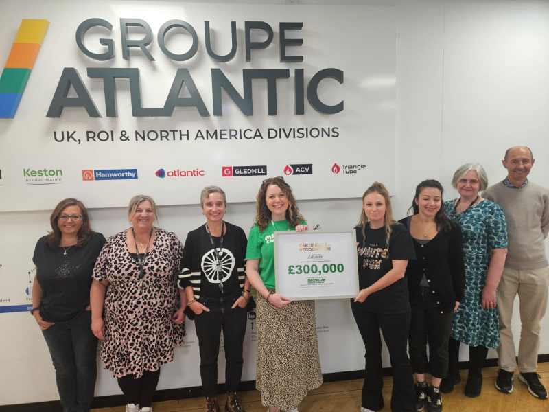 Ideal Heating celebrates £300,000 charity fundraising milestone