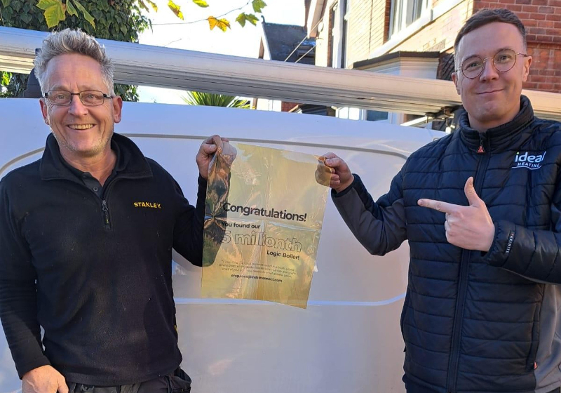 Plumber strikes gold with Ideal Heating boiler giveaway 