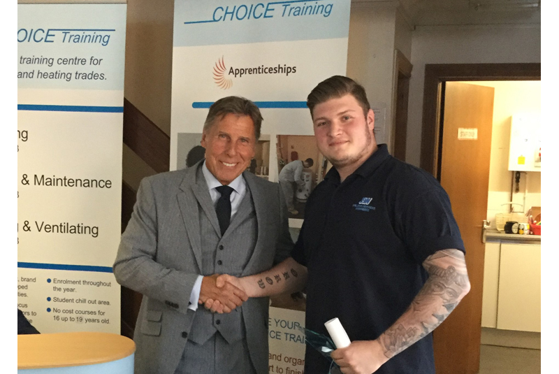 J S Wright apprentice wins Choice Training award