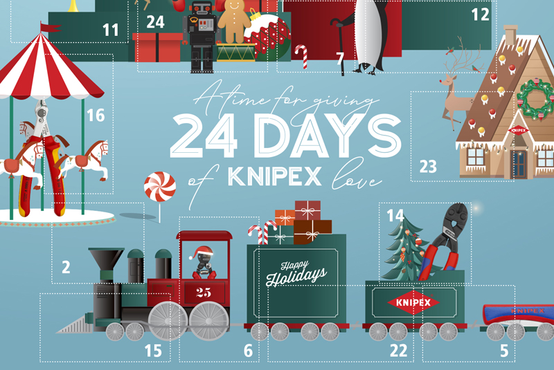 Prizes galore to be won with the KNIPEX advent calendar!