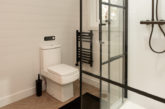 Kinedo shower cubicles featured in NEC Glamping Pods 