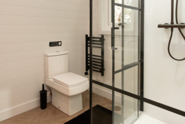 Kinedo shower cubicles featured in NEC Glamping Pods 