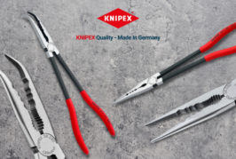 Reach into tight spaces with KNIPEX Long Reach Needle Nose Pliers  