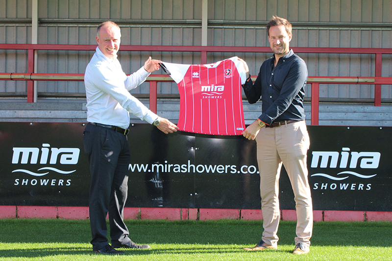 Mira Showers extends partnership with Cheltenham Town until 2022