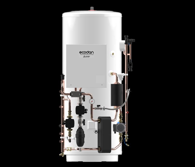 New flow temperature controller on Mitsubishi Electric’s pre-plumbed cylinders 