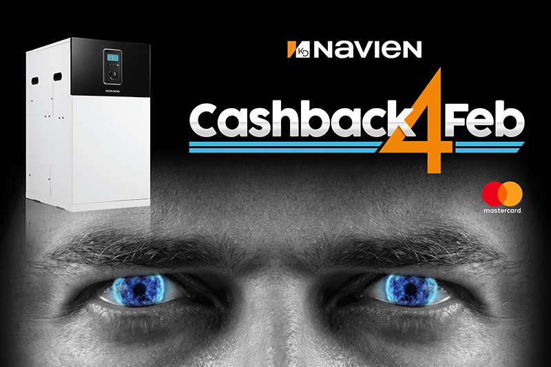 £100 cashback on every Navien oil boiler installed in February