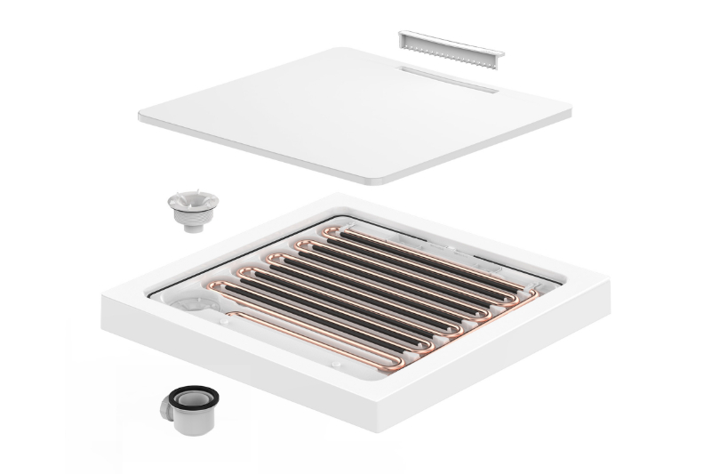 Recoup HeatDeck incorporates WWHRS technology in a Shower Tray 