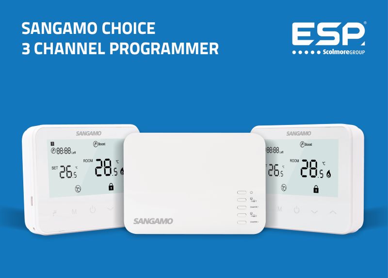 Sangamo launches Three Channel Heating and Hot Water Kit  