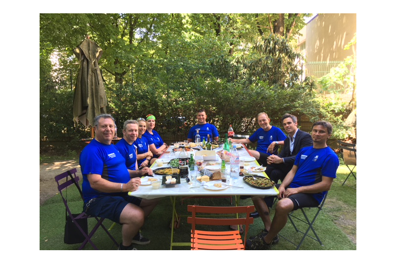 Saniflo team completes charity cycle