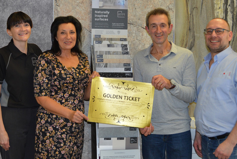 Showerwall reveals winner of Golden Ticket initiative