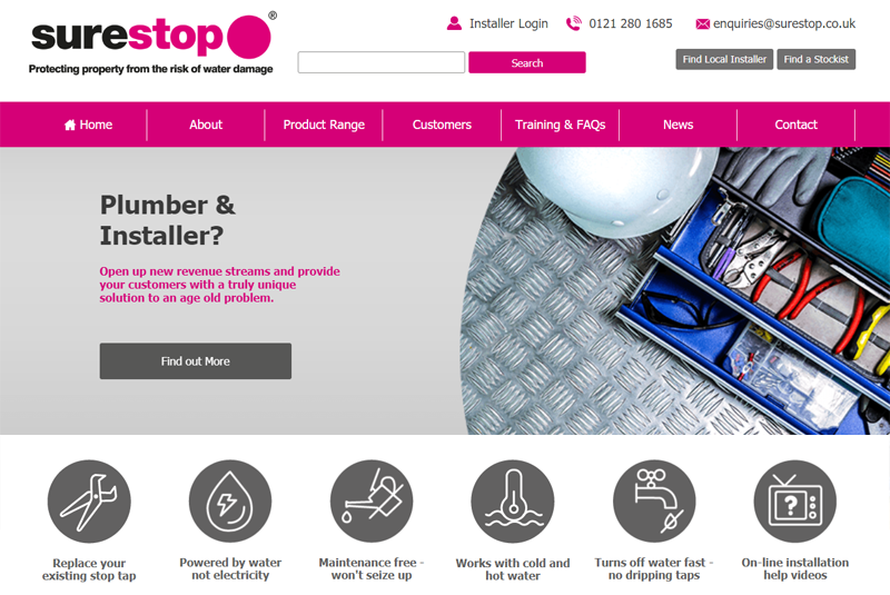 New website for Surestop