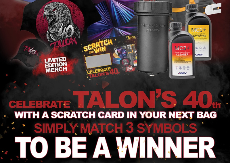 Talon launches 40th Anniversary scratchcard competition 