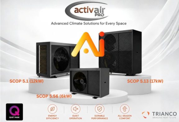 Trianco's New Activair Pro heat pump range achieves Quiet Mark certification 