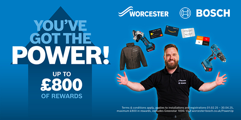 Gain rewards with Worcester Bosch 