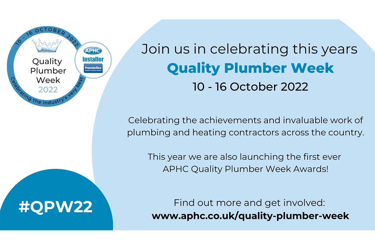 Quality Plumber Week returns this October