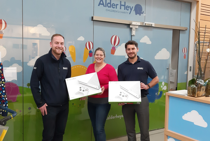 Installers donate Baxi Bonanza prizes to Alder Hey Children’s Hospital