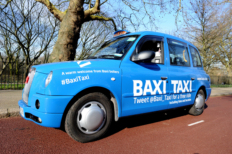 Hail the Baxi Taxi for a free lift!