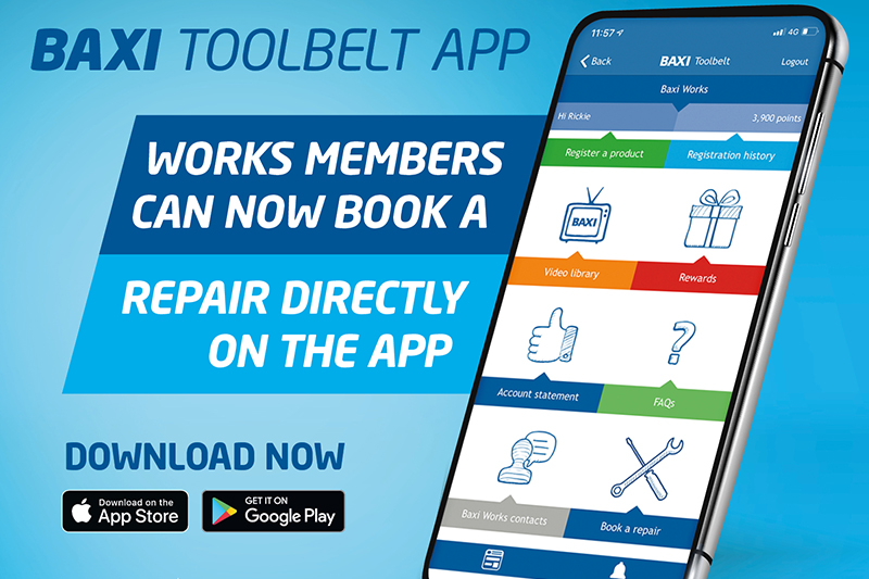 Baxi adds Book a Repair feature to its Toolbelt App