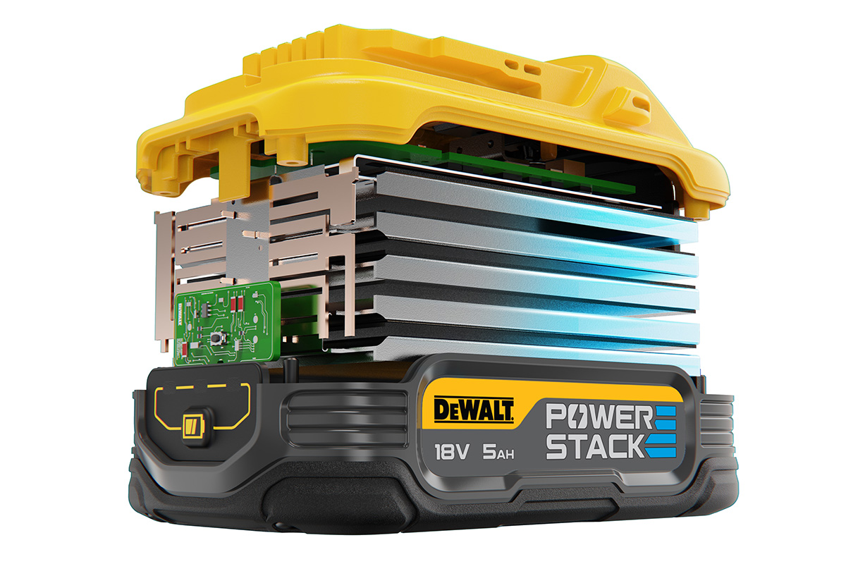 DEWALT | POWERSTACK 18V 5Ah battery with pouch cell technology