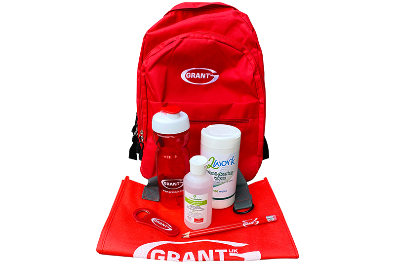 Grant UK summer backpacks for installers