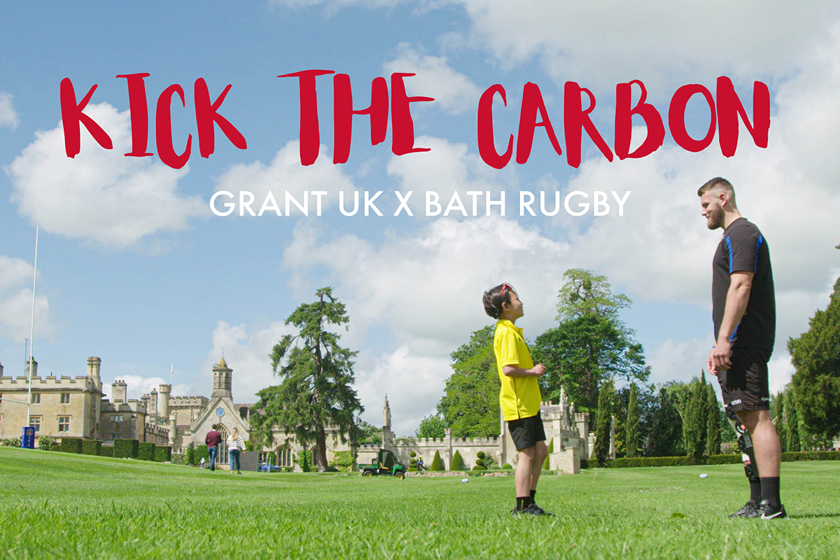 WATCH: Grant UK and Bath Rugby kick carbon into touch