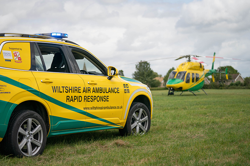 Grant UK donates £10,000 to Wiltshire Air Ambulance charity