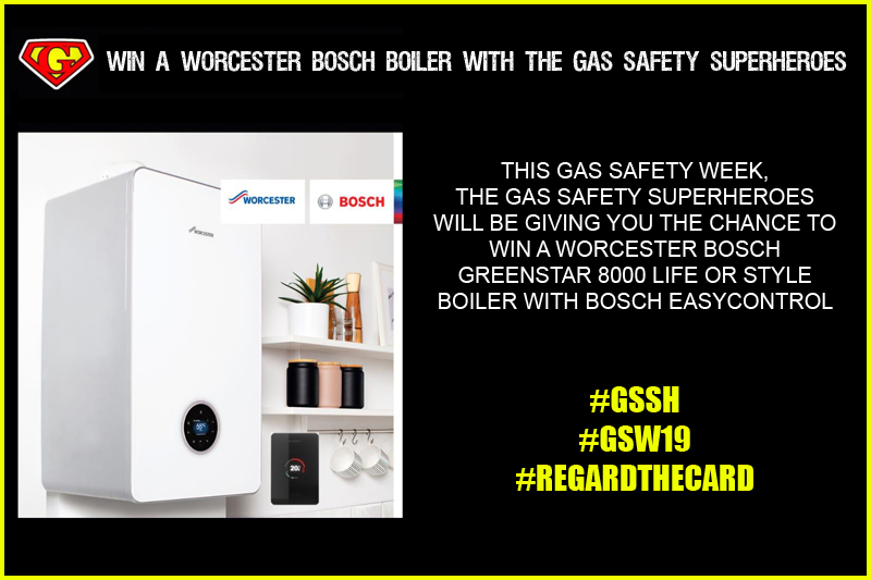 LAST CHANCE TO ENTER! Win a Worcester Bosch boiler with The Gas Safety Superheroes