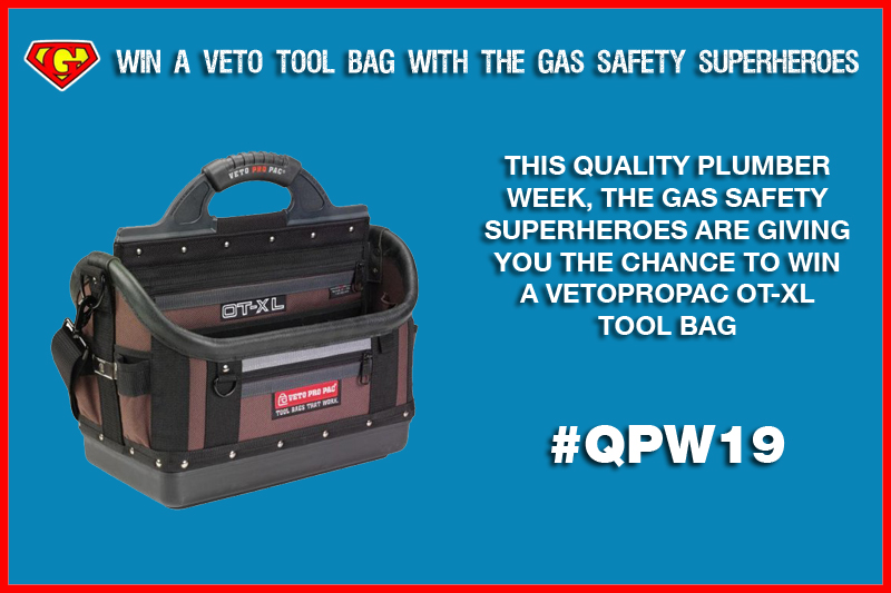 Win a Veto tool bag with The Gas Safety Superheroes!