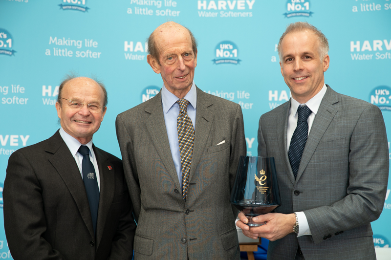 Harvey Water Softeners welcomes HRH The Duke of Kent