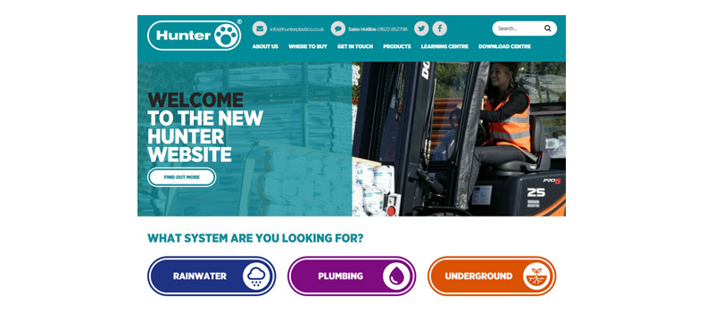 Hunter Plastics website undergoes transformation