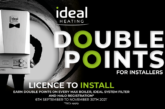 Earn double points with Ideal Heating’s Installer Connect