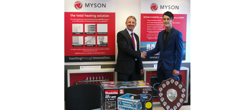 Alex Bilclough named Myson Young Apprentice of the Year