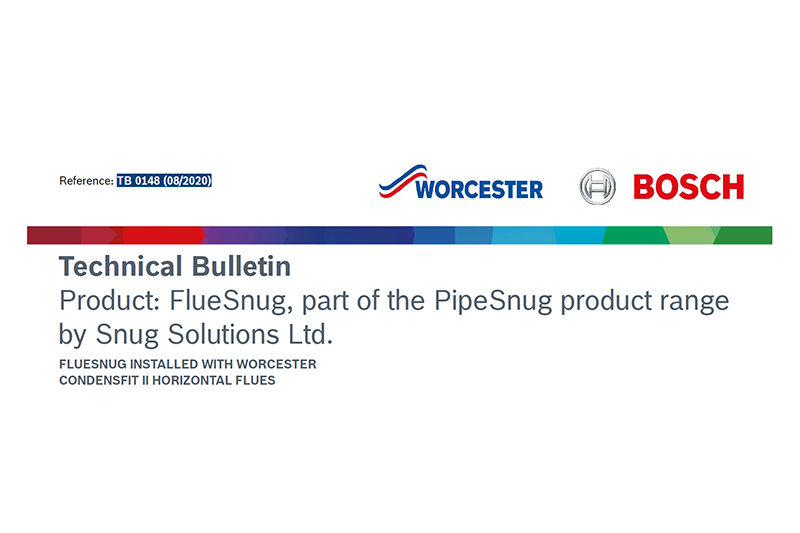 Worcester Bosch releases FlueSnug technical bulletin